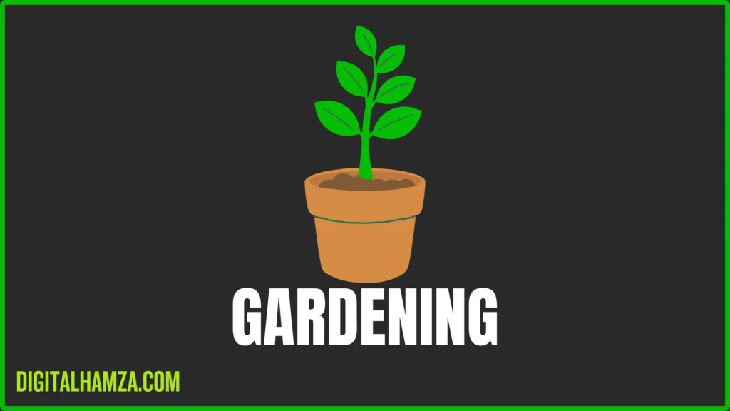 image for gardening niche with a flower icon represent this niche