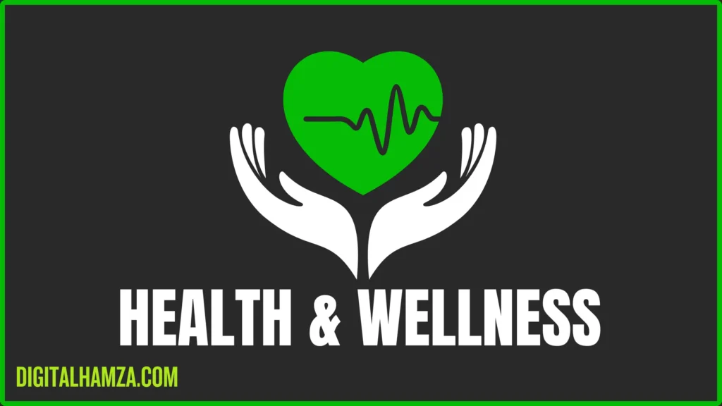 this is the image for healthcare and wellness niche showing icon and title of niche